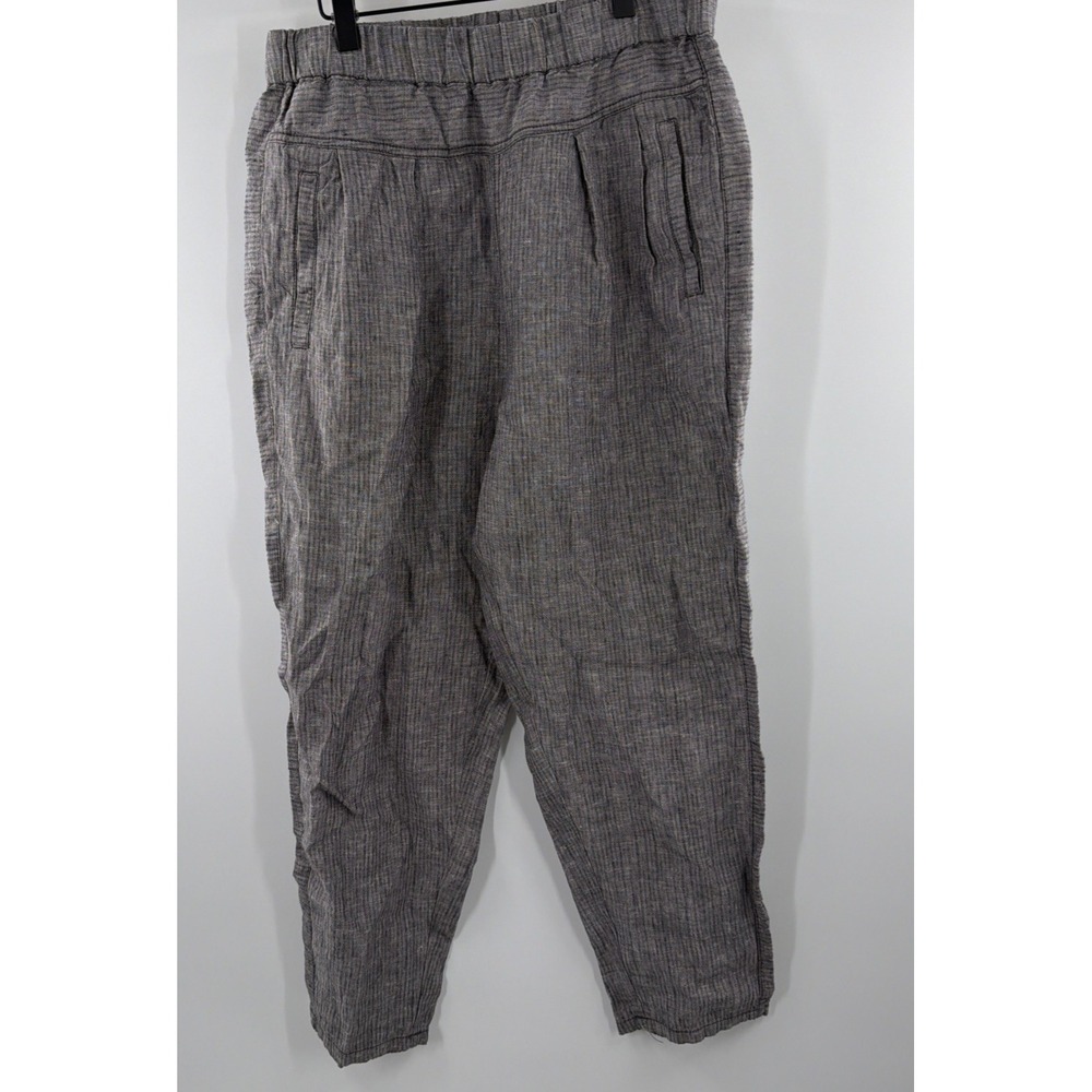 Hei Hei Anthropologie Pull On Crop Pants Coastal Linen Pockets Size Small Womens